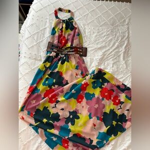 Jessica Simpson belted maxi dress